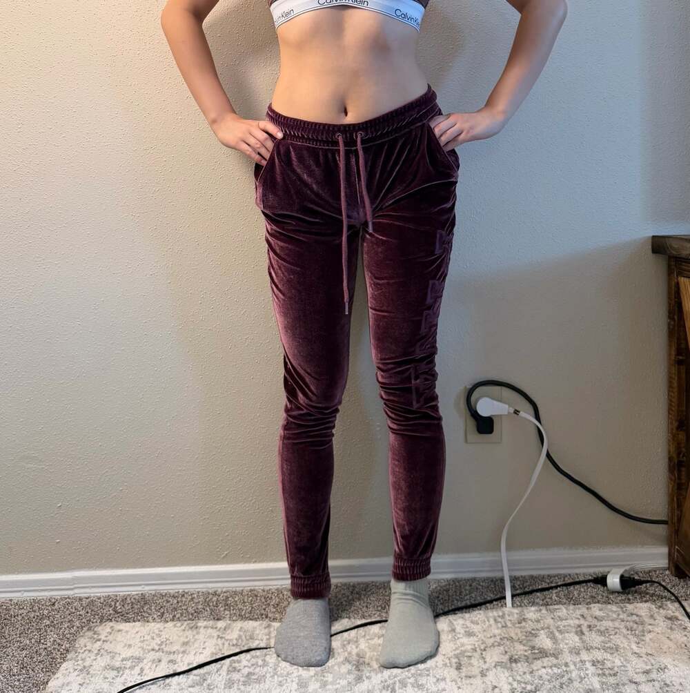 PINK Victoria's Secret Velvet Jogger Sweatpants